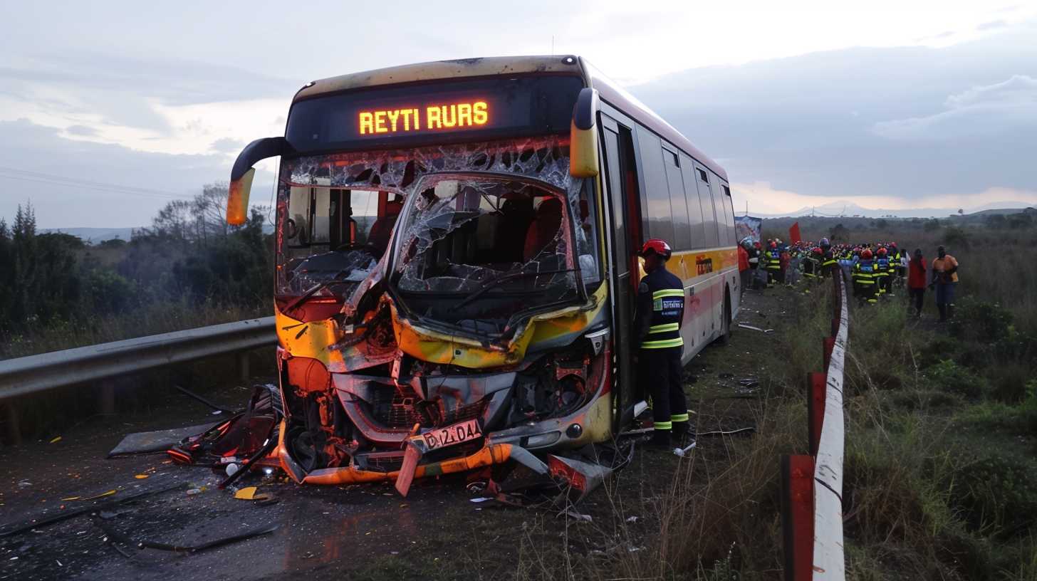 Drame sur un pont en Afrique du Sud: un bus chute et prend feu, bilan tragique