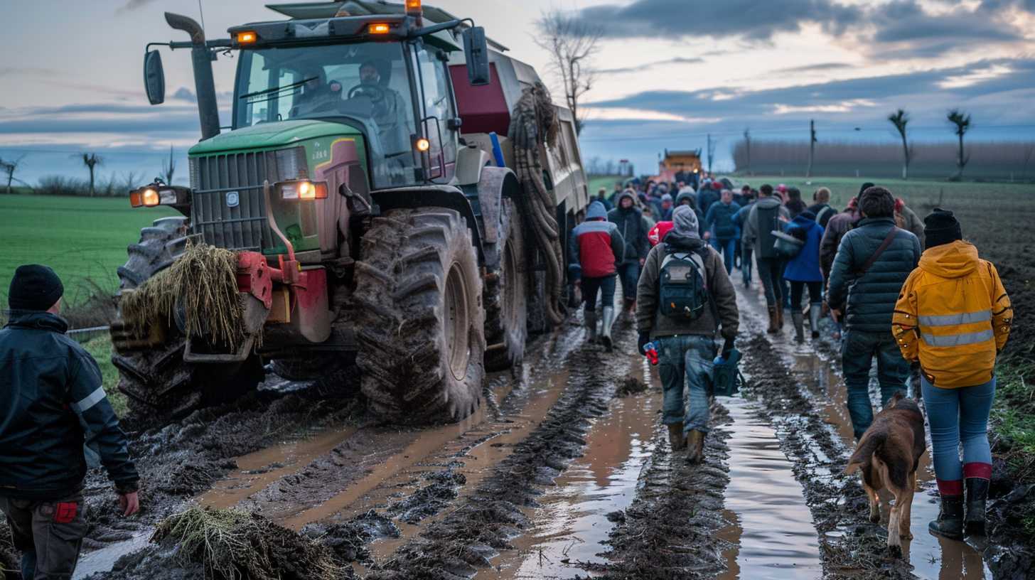 Manifestation transfrontalière des agriculteurs pour une énergie moins chère et le respect des normes européennes