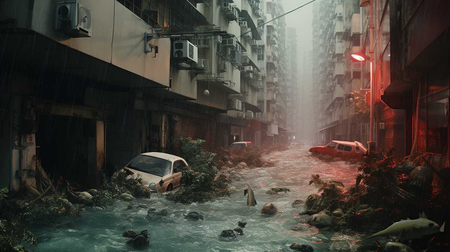 Inondations catastrophiques à Hong Kong après le passage destructeur du supertyphon Saola