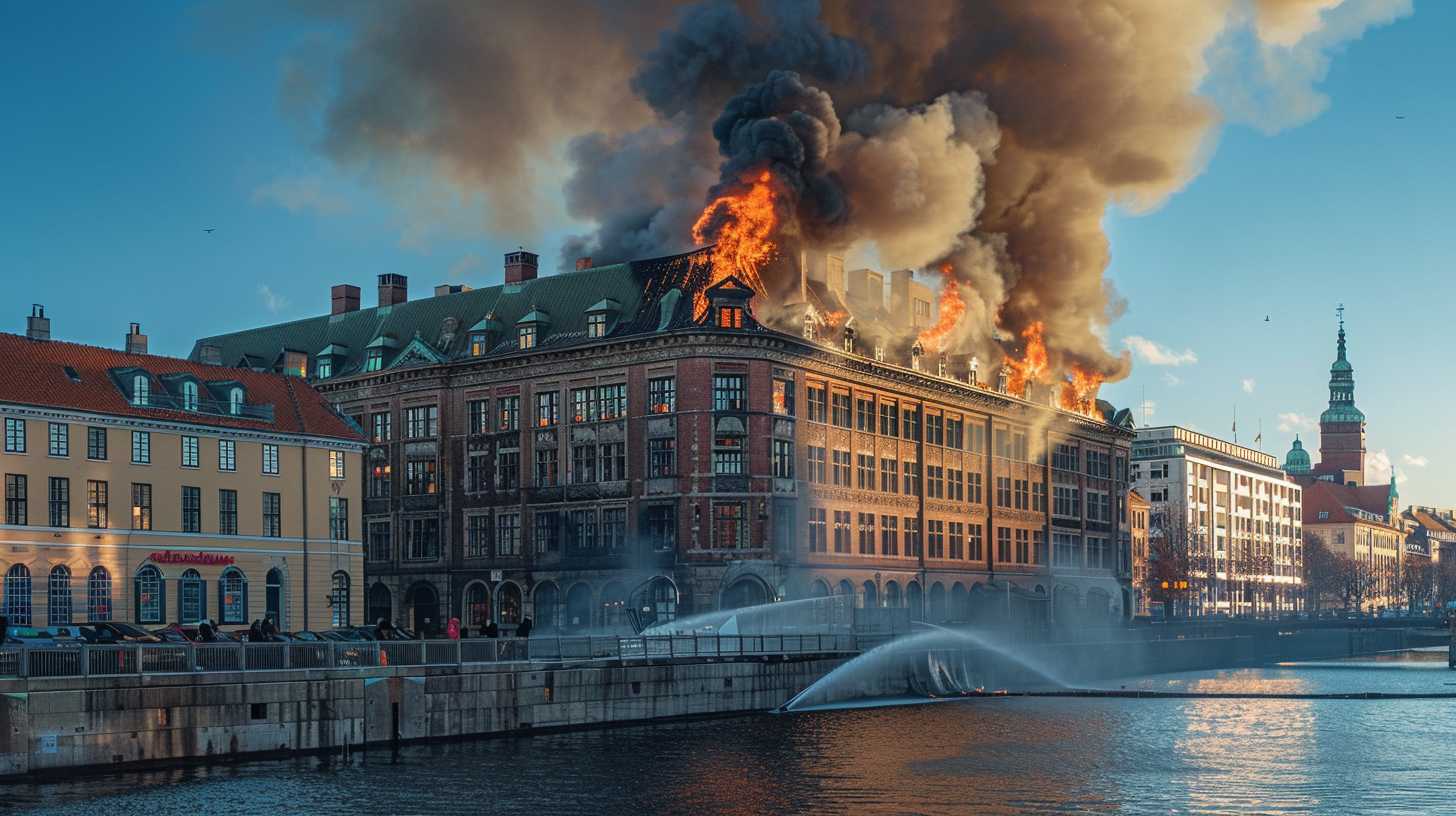 L'incendie dévastateur de l'ancienne Bourse de Copenhague : Reconstruction en vue