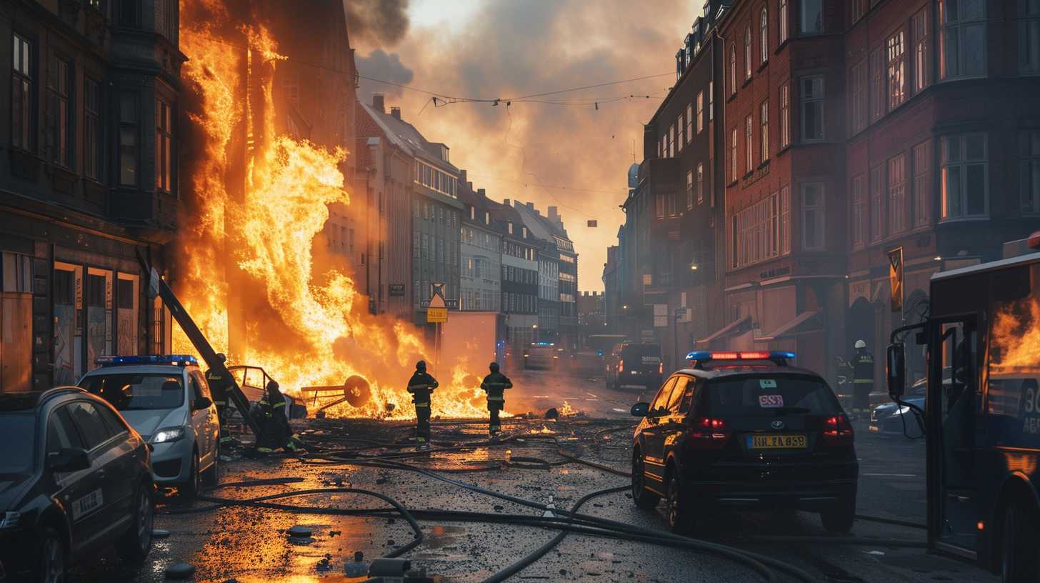 Incendie ravageur à la Bourse de Copenhague : la flèche emblématique s'effondre dans les flammes