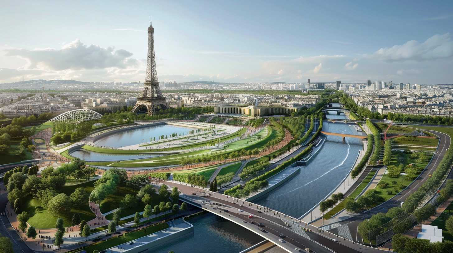 Paris 2024 : Les stades temporaires prennent forme sur des lieux emblématiques