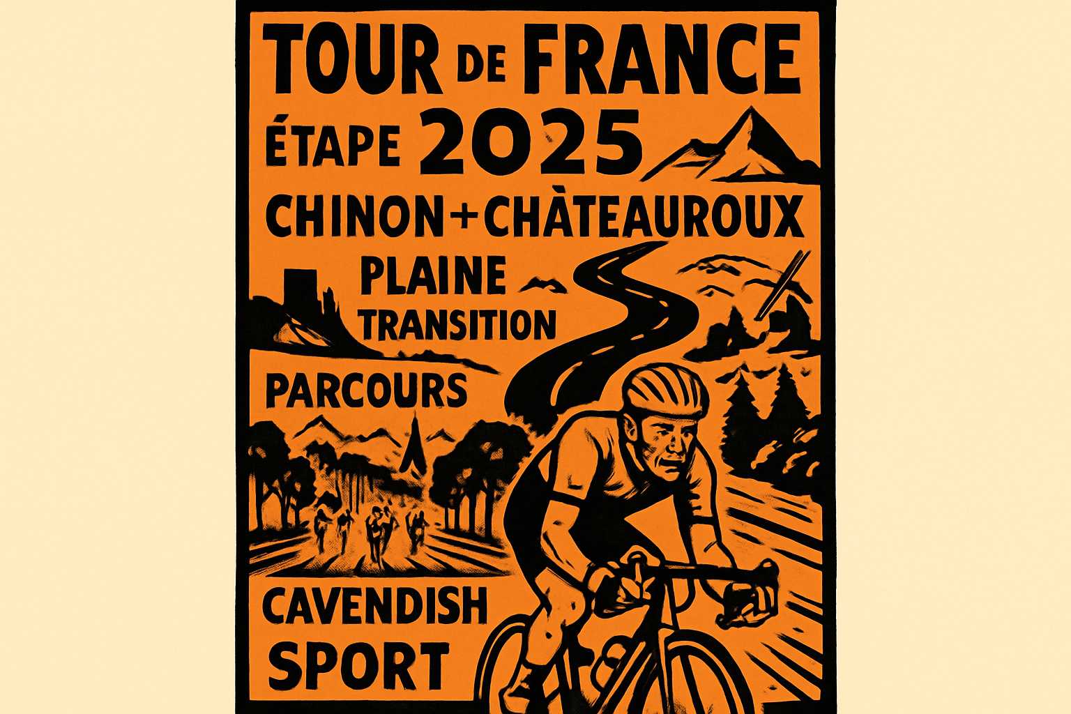 Tour de France 2025 : Une étape de transition sans difficulté entre Chinon et Châteauroux